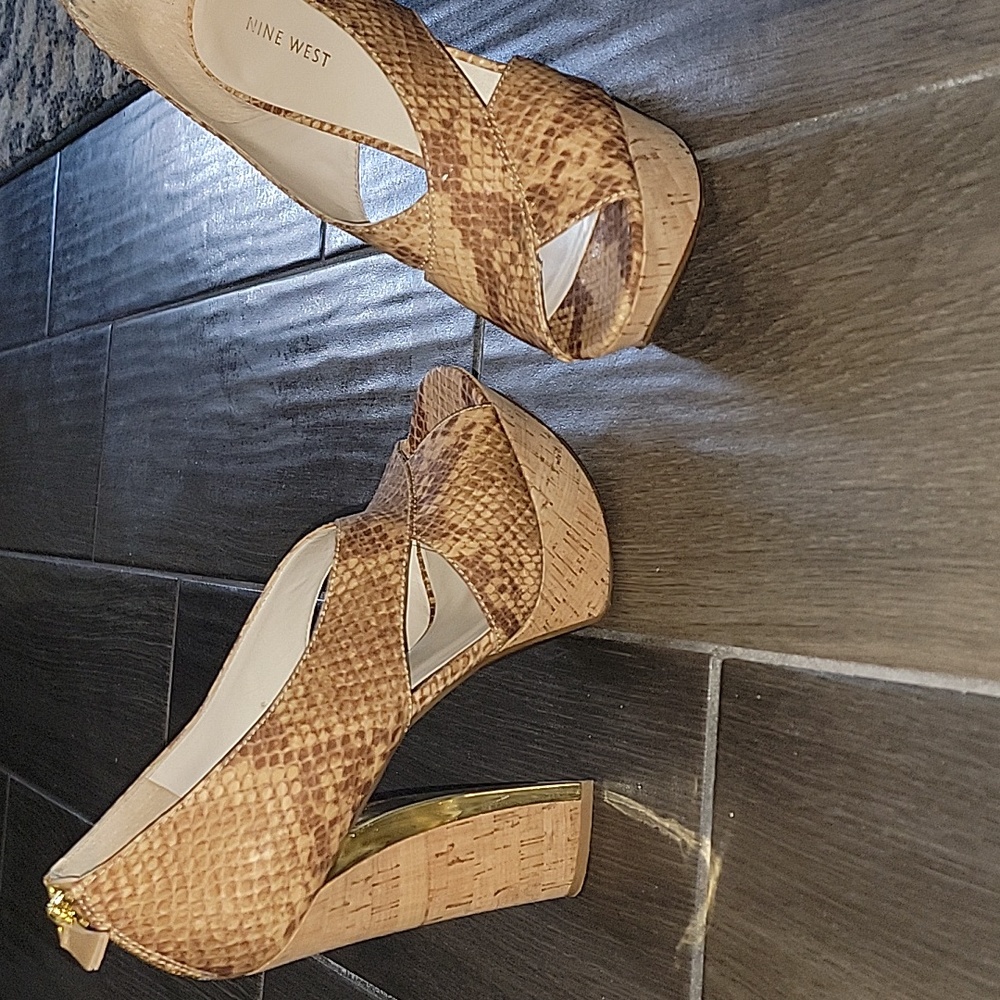 Cork chunky sandal